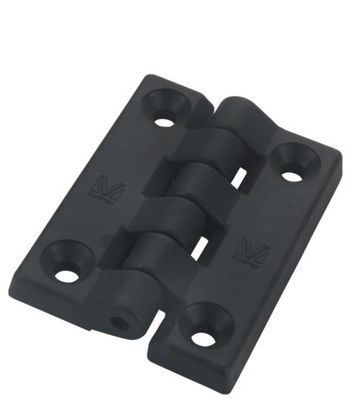 Black Plastic PA 180 Degree Door Hinge For Electrical Cabinet