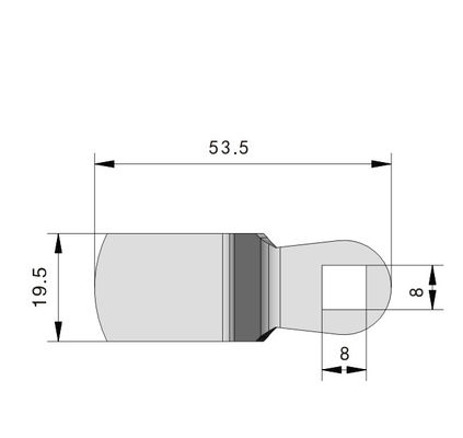 Padlockable Quarter Turn Lock Chrome Coated Industrial Cam Cylinder Locks